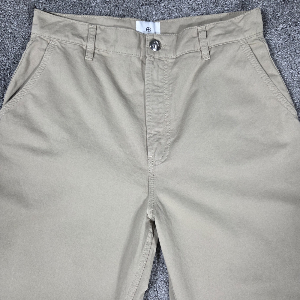 Anine Bing Briley Wide Leg Pants Oatmeal Size 29 - Picture 3 of 11
